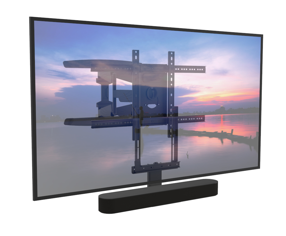 Full Motion Tv Muurbeugel geschikt voor sonos beam zwart & Tv - 35kg