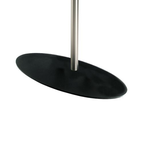 VOET 98x45 CM OVAAL ZWART STAAL