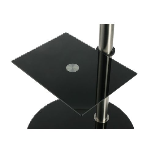 Glasplaat zwart 40x30cm voor 60mm kolom