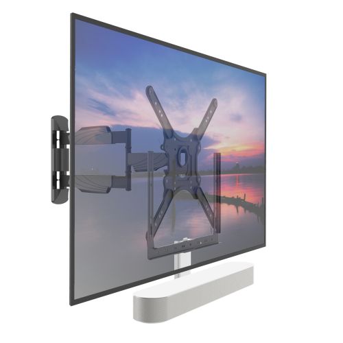 Draaibare Tv Muurbeugel met Sonos Beam Soundbar Beugel voor  32 - 55 Inch Televisie 