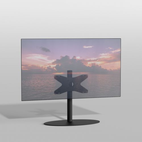 Vloerstandaard ELLIPS zwart 60 cm VESA 400x200