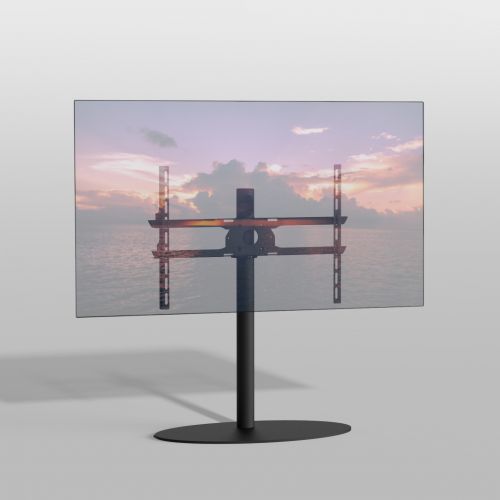 Vloerstandaard ELLIPS zwart 80 cm VESA 600x400