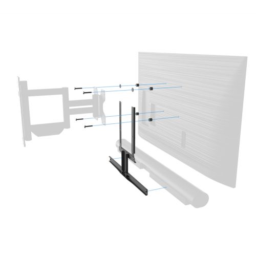 Premium Tv Muurbeugel met Sonos ARC (ULTRA) Soundbar Beugel voor  42 - 70 Inch Televisie 