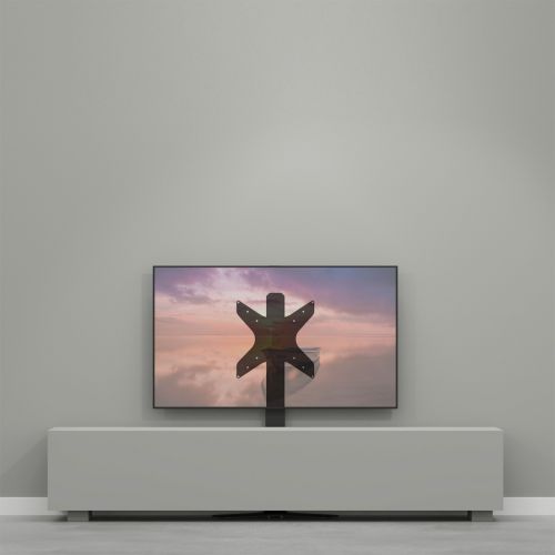 HYBRID 120 Tv Muur Standaard  Trendy Zwart Staal