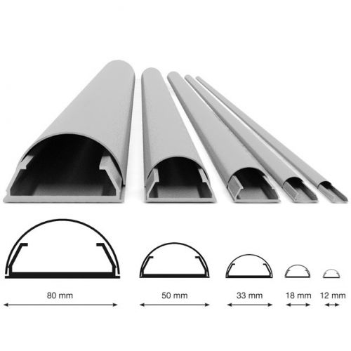 PREMIUM DESIGN ALUMINIUM KABELGOOT 50mm-1600mm [zilver]