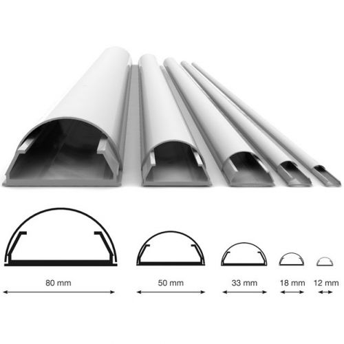 PREMIUM DESIGN ALUMINIUM KABELGOOT 33 MM-1100 MM - WIT