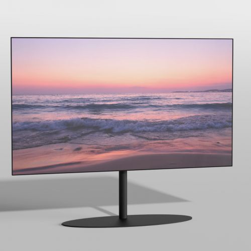 Vloerstandaard ORBIT zwart 100 cm VESA 100x100