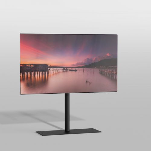 TV standaard SOLID zwart 100cm MULTIFIT VESA 100x100 tot 400x400