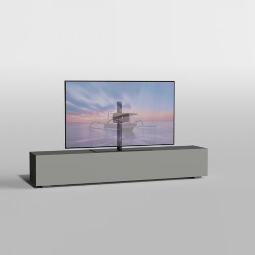 Tv vloerstandaard Cavus Solid met 55 inch oled televisie op standaard