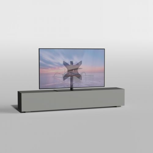 Tv vloerstandaard Cavus Solid met 55 inch oled televisie op standaard