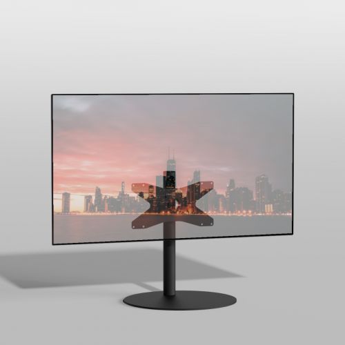 Vloerstandaard SPHERE zwart 60 cm VESA 400x200