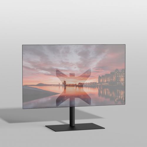 Vloerstandaard SQUARE zwart 60 cm VESA 400x400