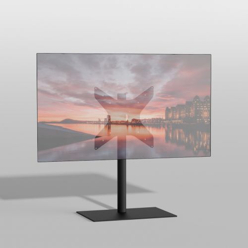 Vloerstandaard SQUARE zwart 80 cm VESA 400x400