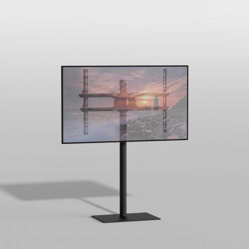 Vloerstandaard TILE zwart  100 cm VESA 600x400