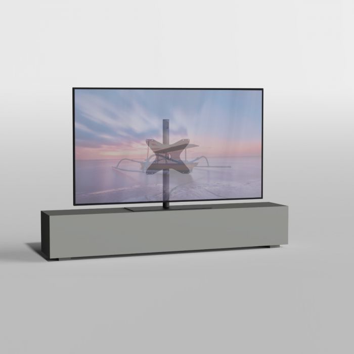 Cavus TV Vloerstatief ELLIPS - zwart - hoogte 100cm - VESA 300x300